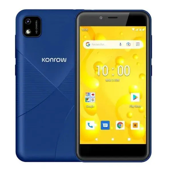 Téléphone Konrow Sweet 5 Double Sim – 4G – Écran 5” – 8 Go, 1 Go RAM Bleu